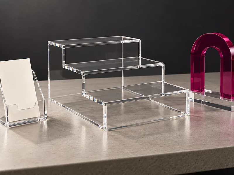 Clear acrylic display pieces (Acrylic Fabrication)