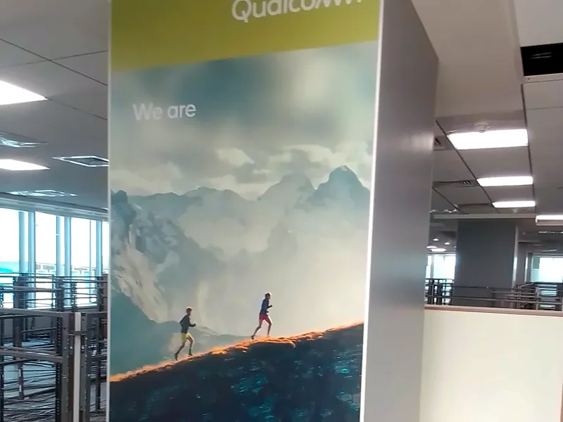 Printed panel with a mountain scene (UV Flatbed Printing)