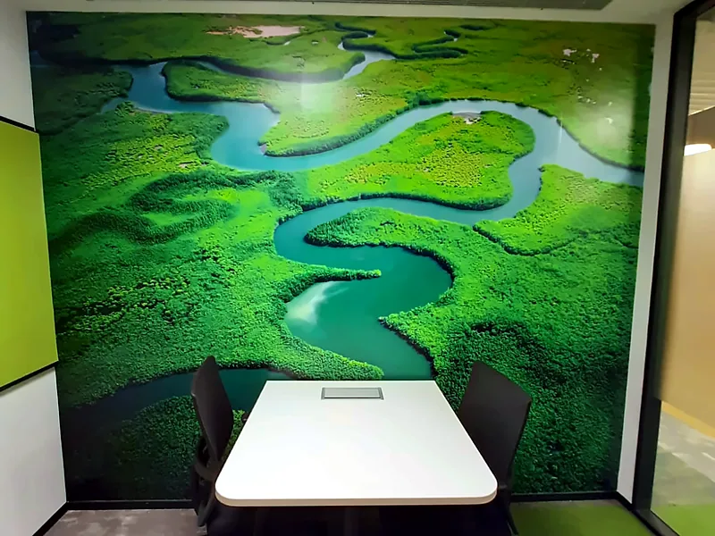 Printed landscape mural (Printed Wallpaper)
