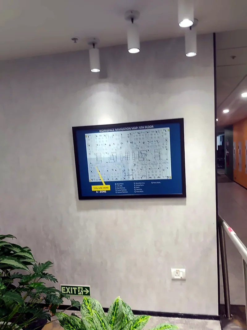 Navigation map frame: Wayfinding Signage