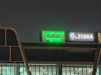 Schneider Electric: Illuminated signage